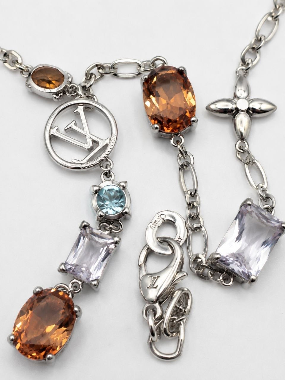 LV Crystal Y Necklace