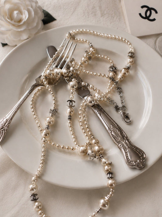 CC Layered Pearl Necklace