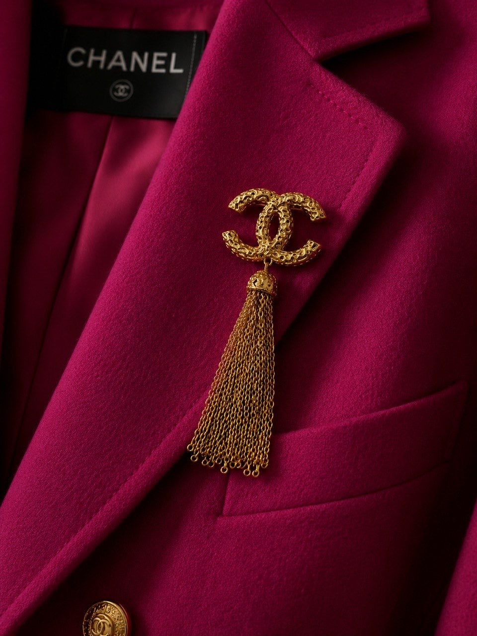 CC Tassel Brooch