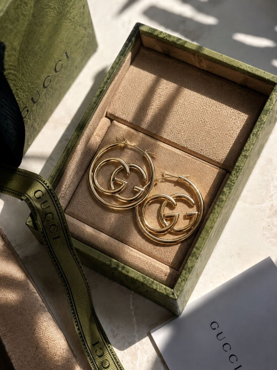 GG Logo Hoop Earrings