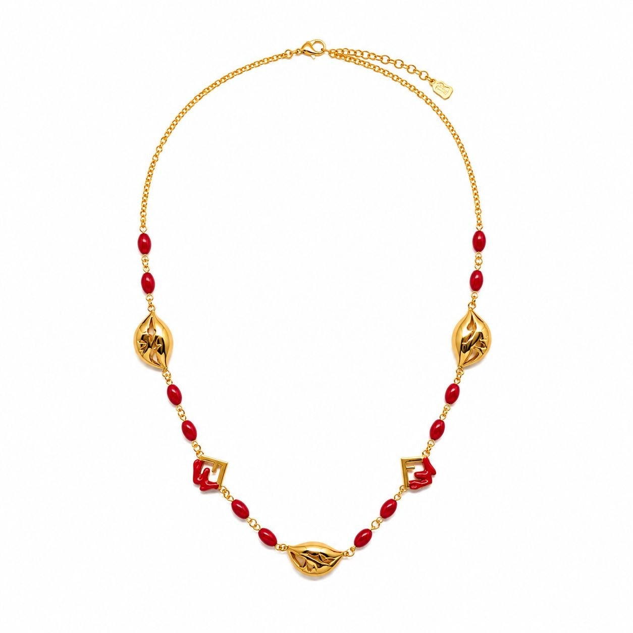 FF Red Beaded Necklace