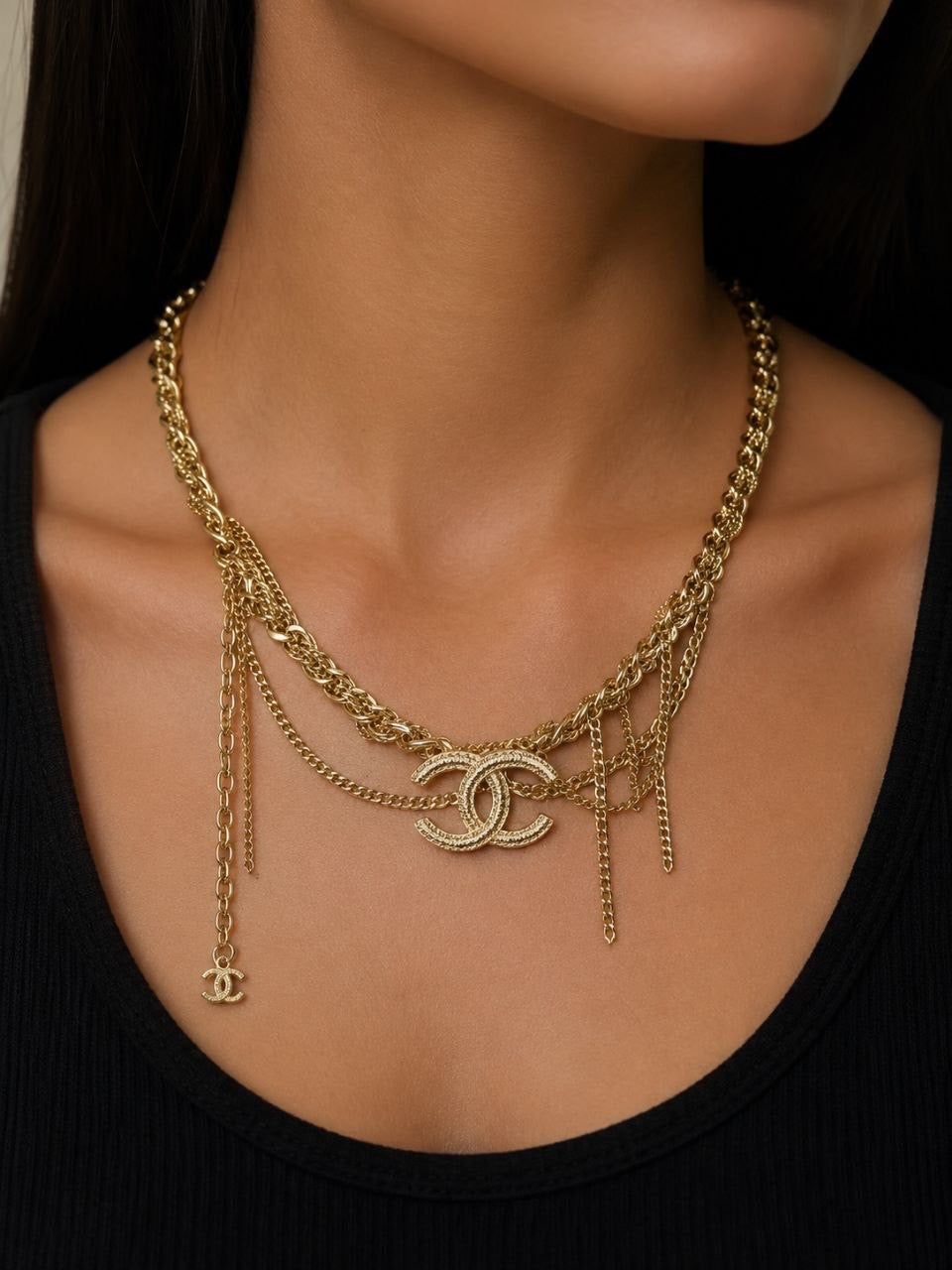 CC Layered Chain Necklace