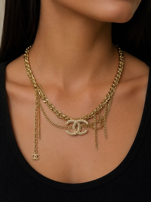CC Layered Chain Necklace