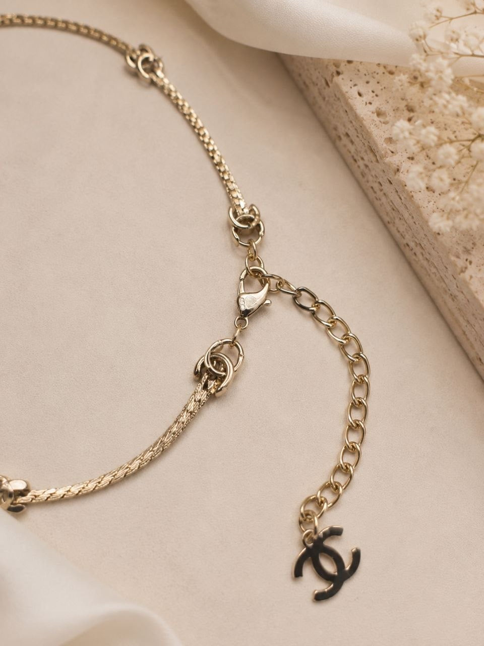 CC Gold Chain Necklace