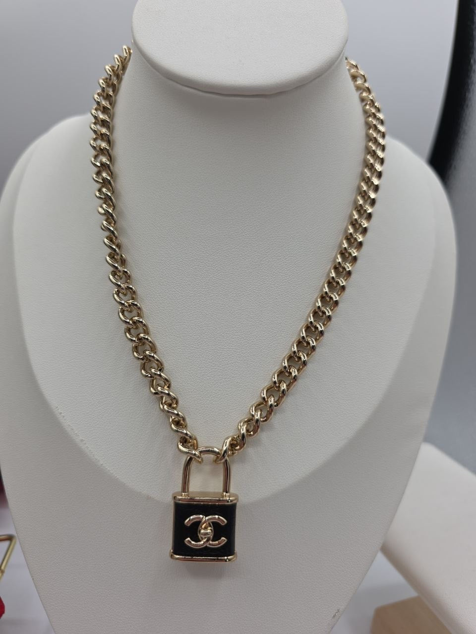 CC Lock Chain Necklace