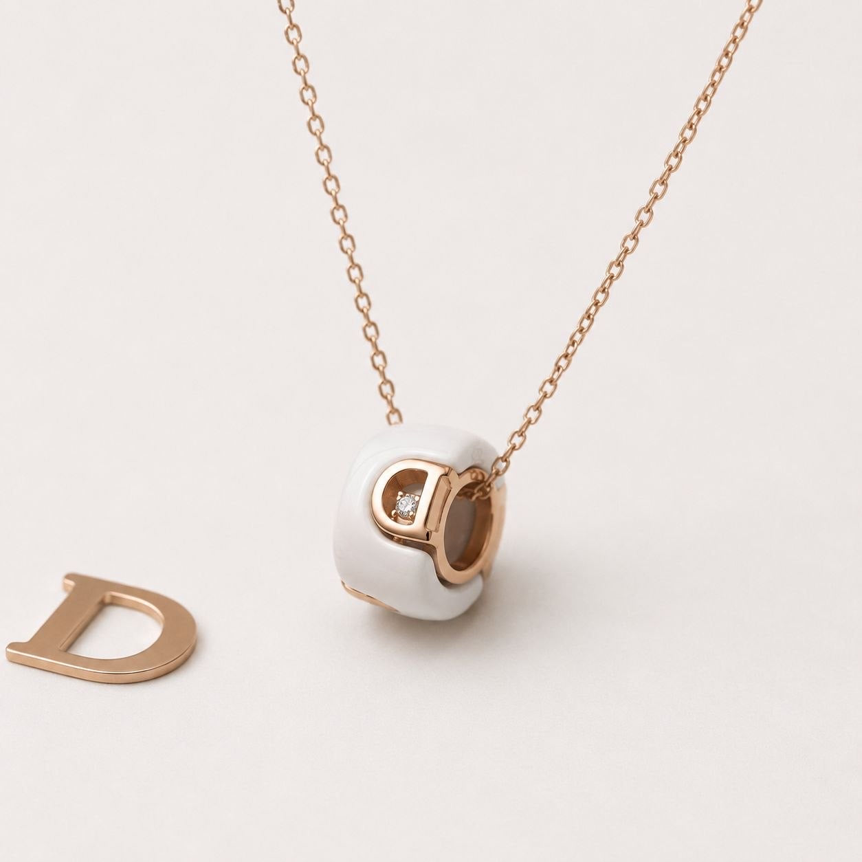 Damiani White Ceramic Necklace