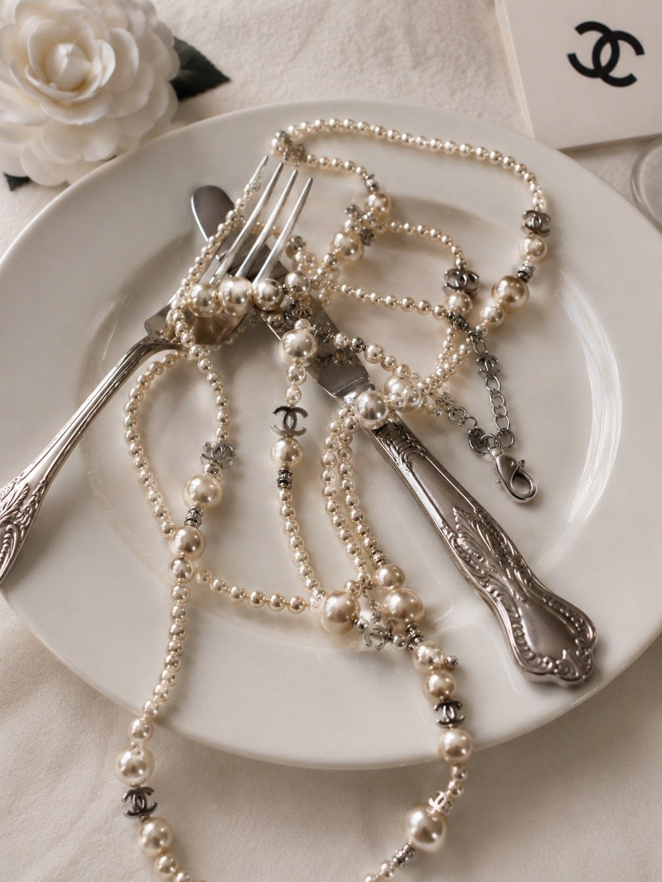 CC Layered Pearl Necklace