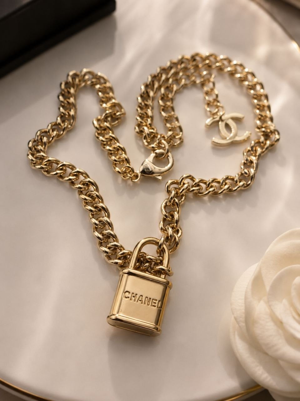 CC Lock Chain Necklace