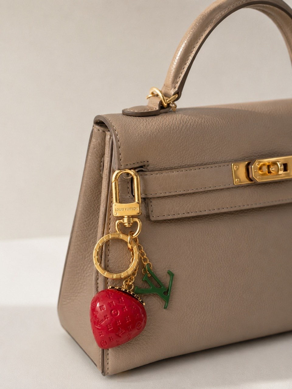 LV Strawberry Keychain