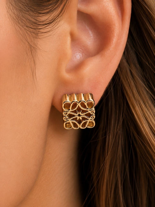Loewe Anagram Stud Earrings