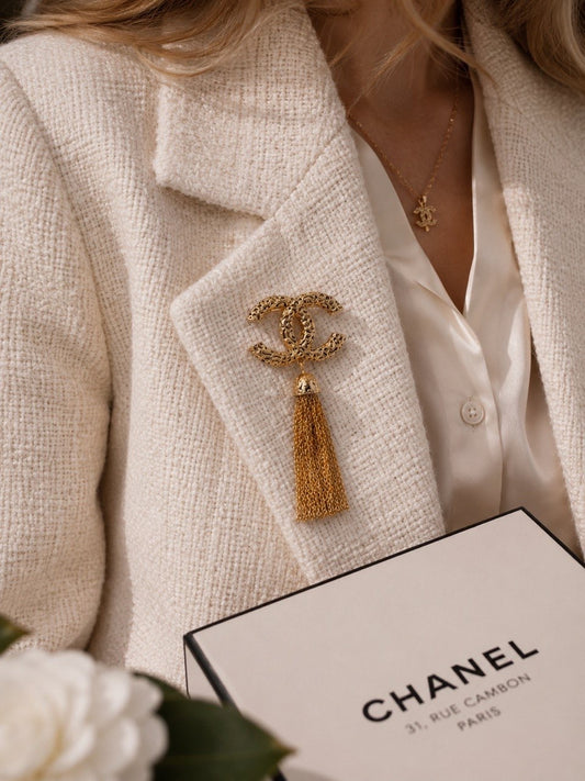 CC Tassel Brooch
