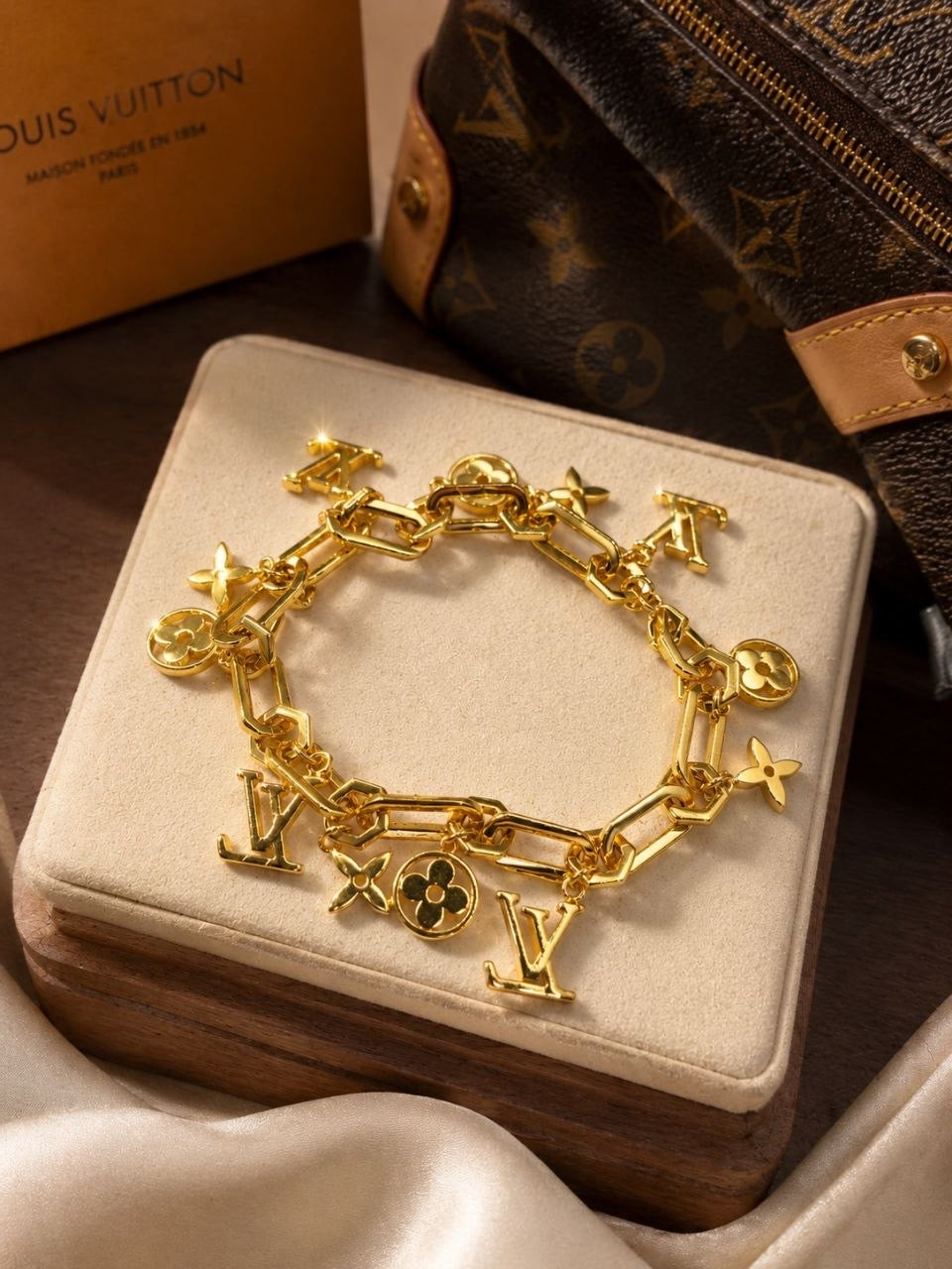 LV Charm Chain Bracelet