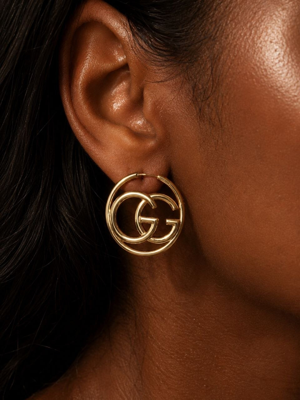 GG Logo Hoop Earrings