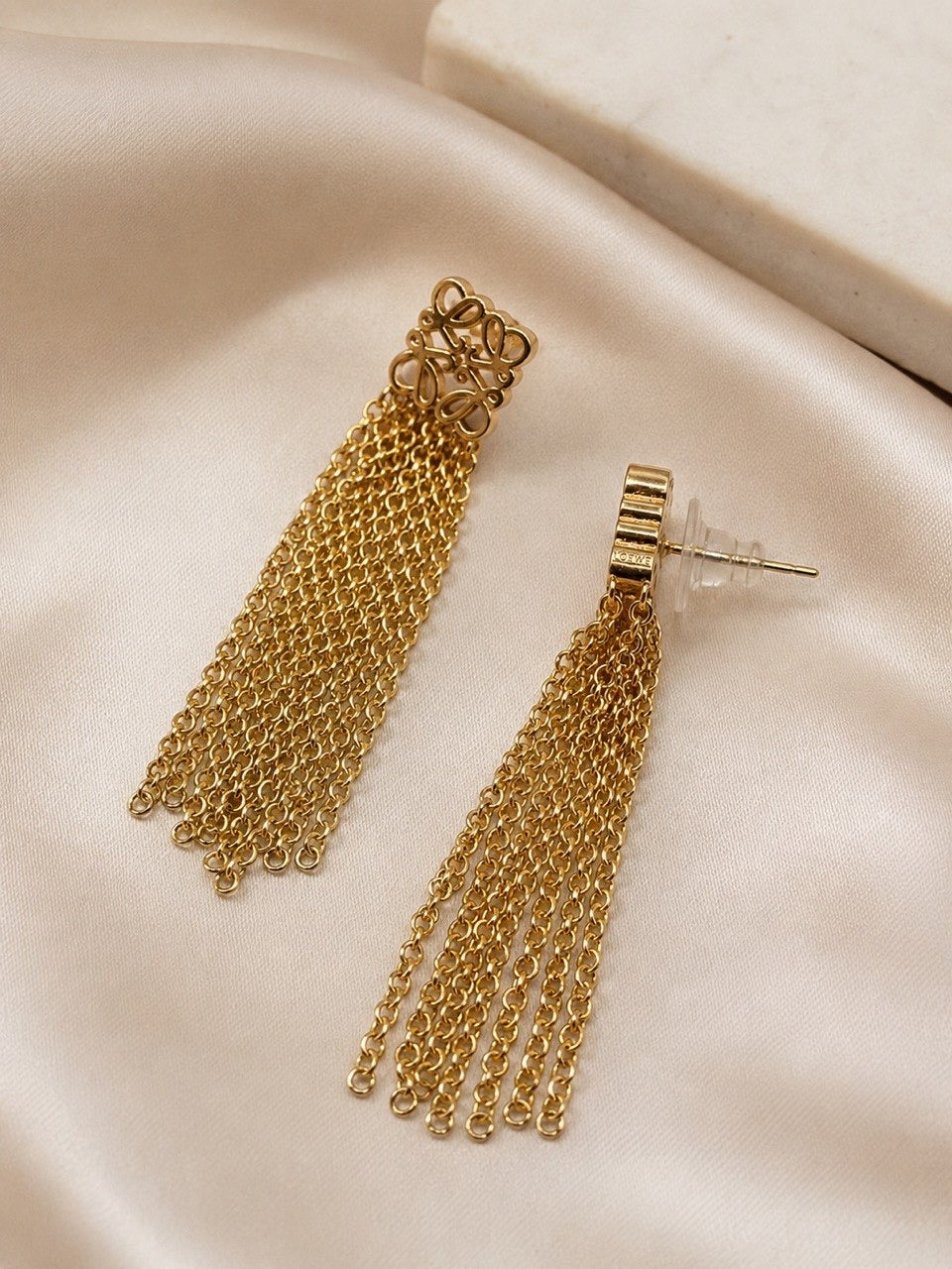 Loewe Gold Tassel Earrings