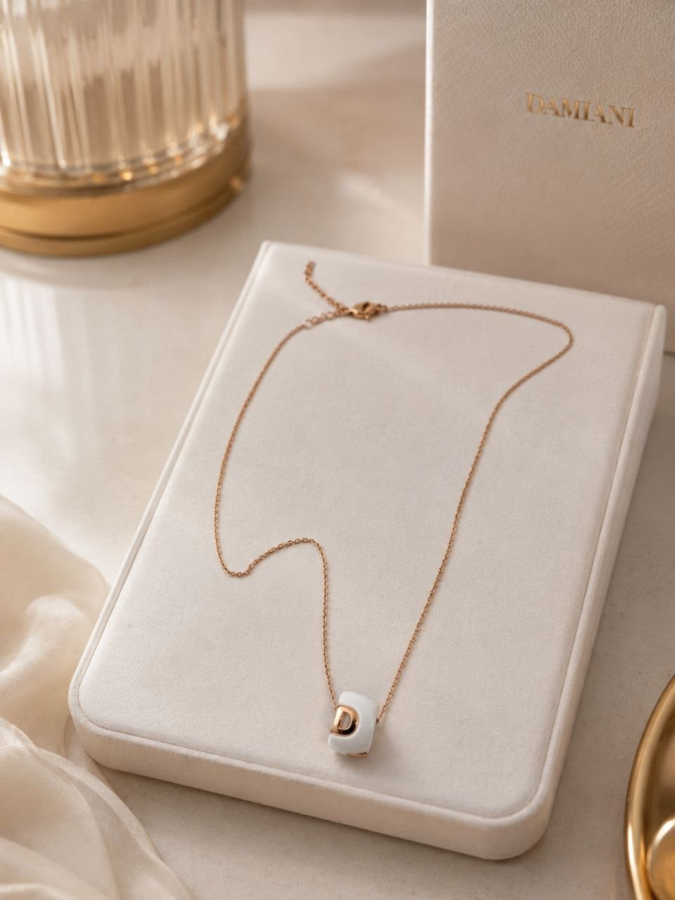 Damiani White Ceramic Necklace
