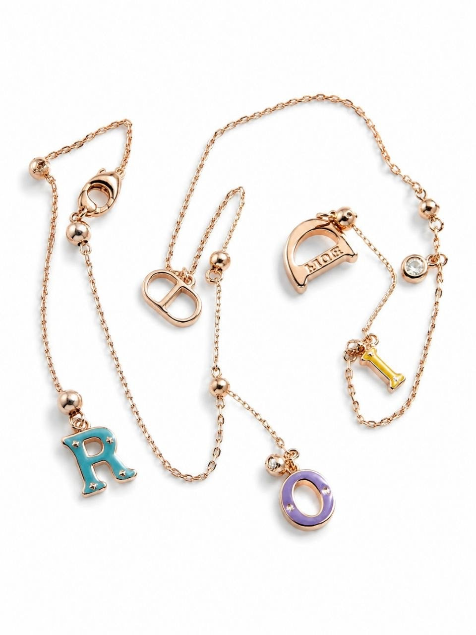 Dior Letter Charm Necklace