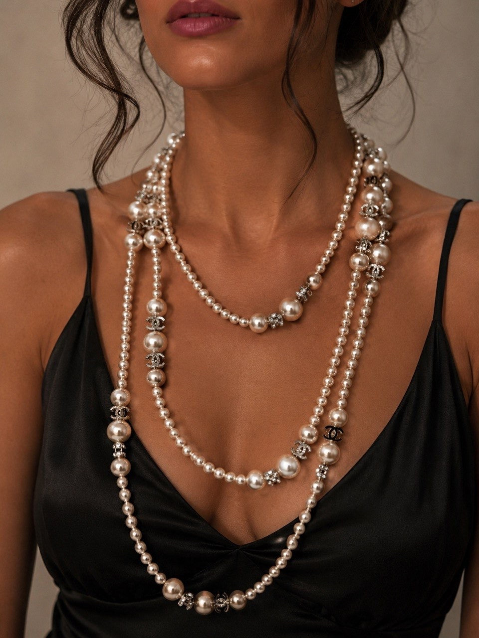 CC Layered Pearl Necklace