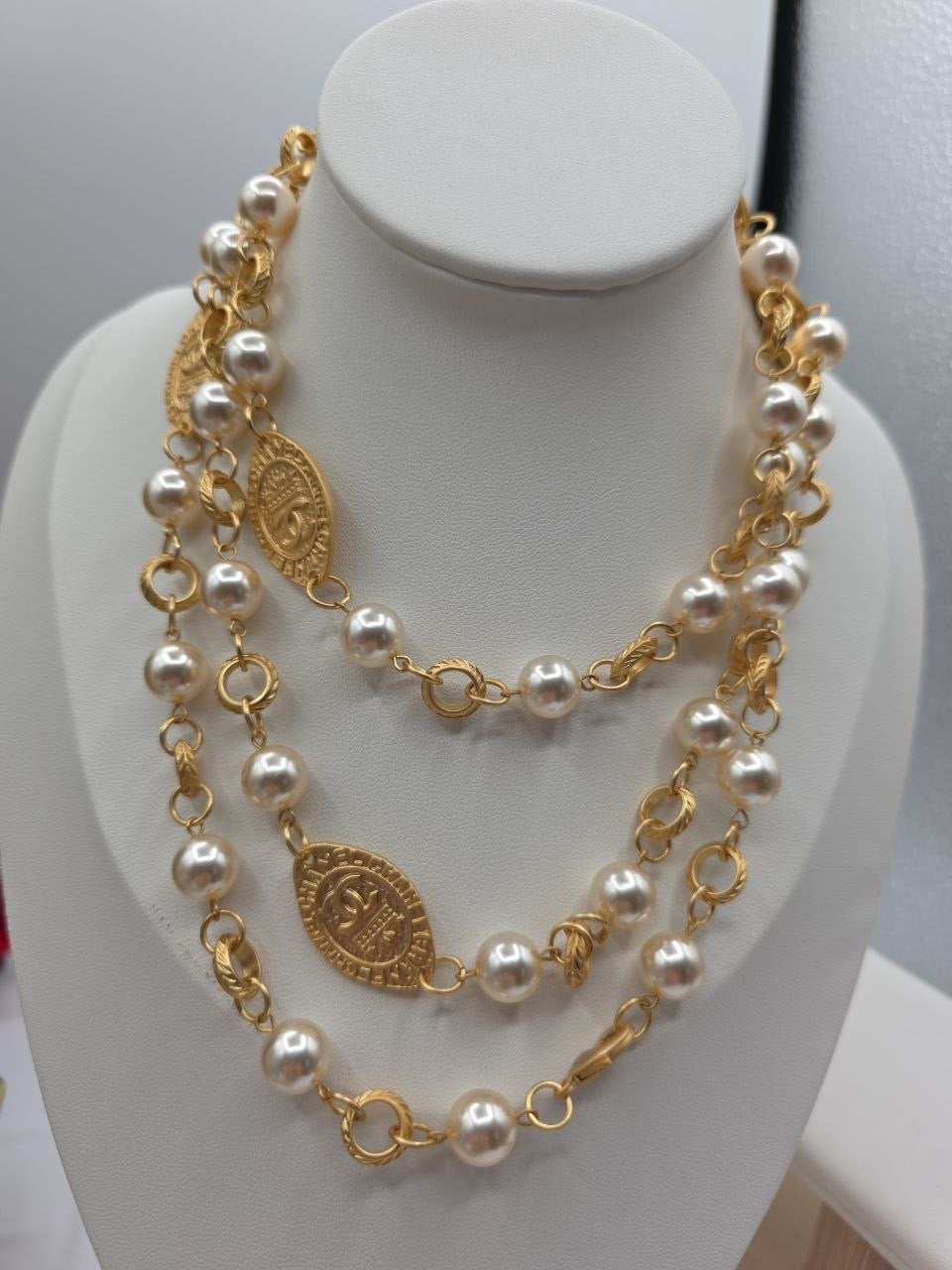 CC Pearl Layered Necklace