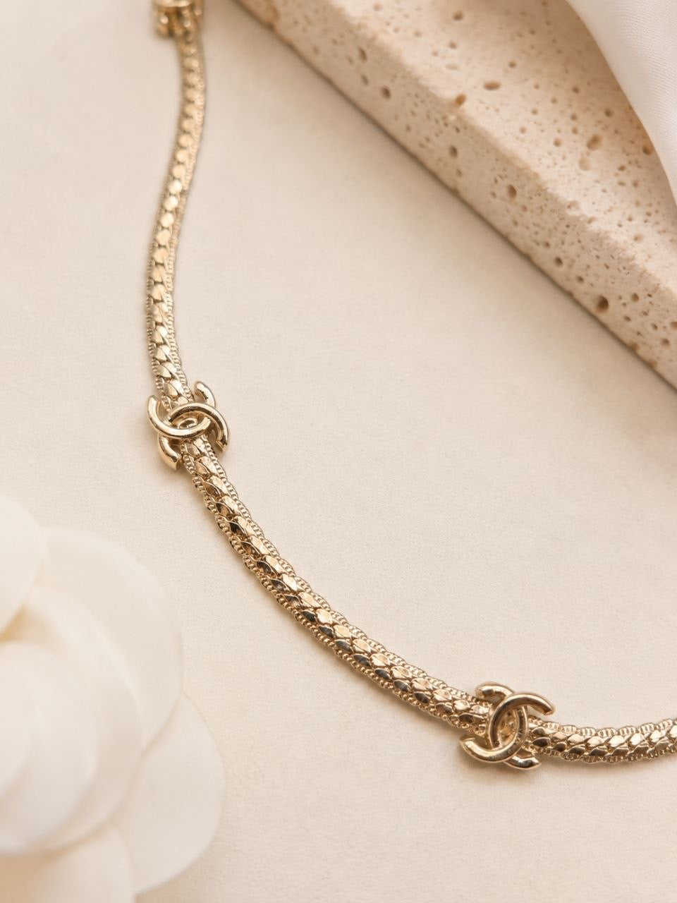 CC Gold Chain Necklace