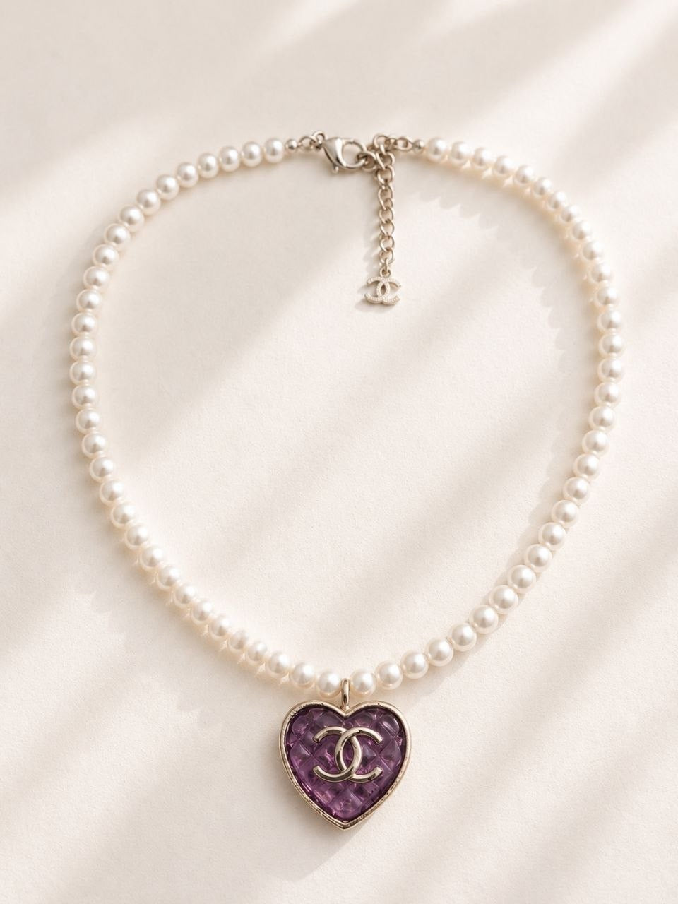 CC Pearl Heart Necklace