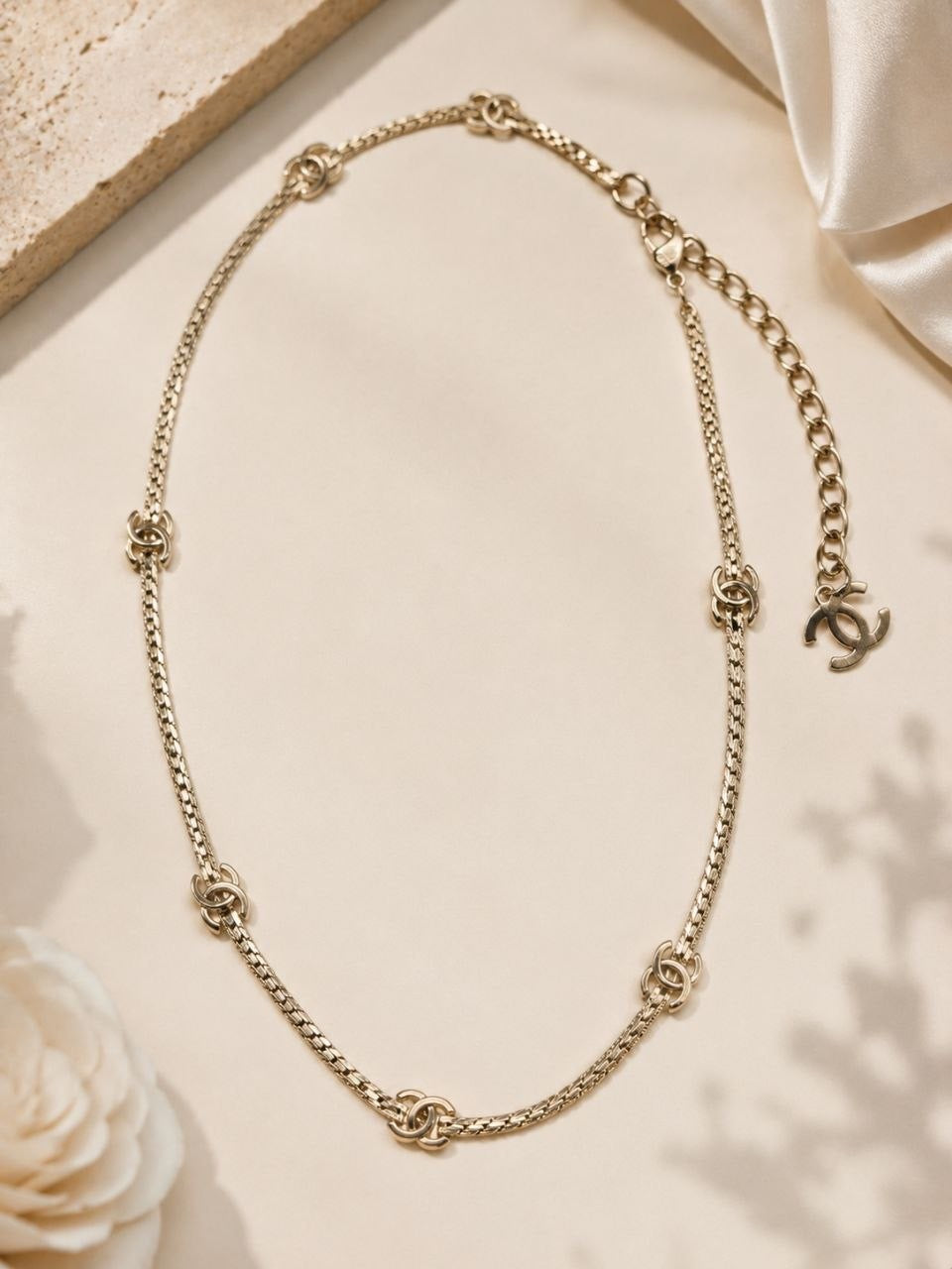CC Gold Chain Necklace
