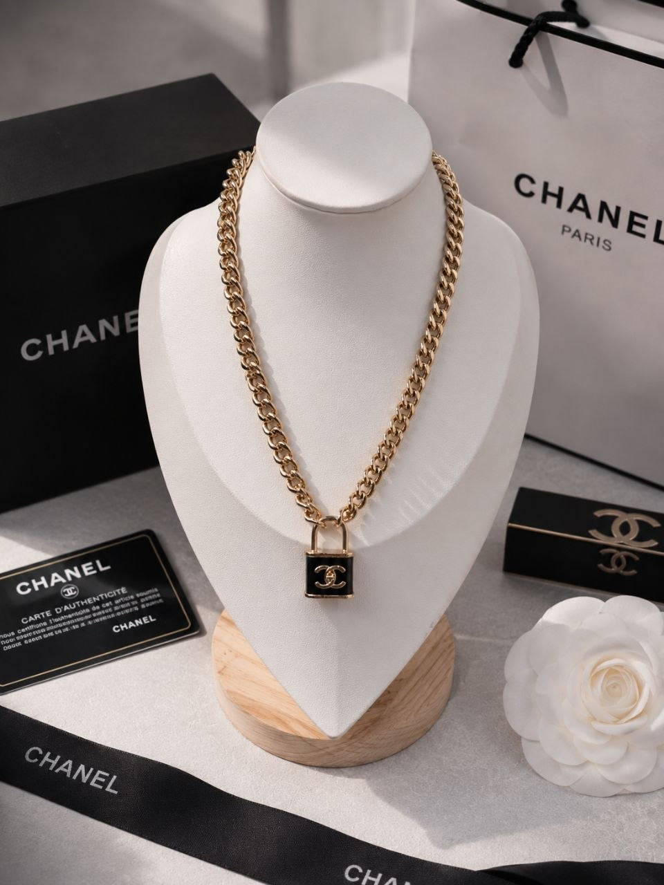 CC Lock Chain Necklace