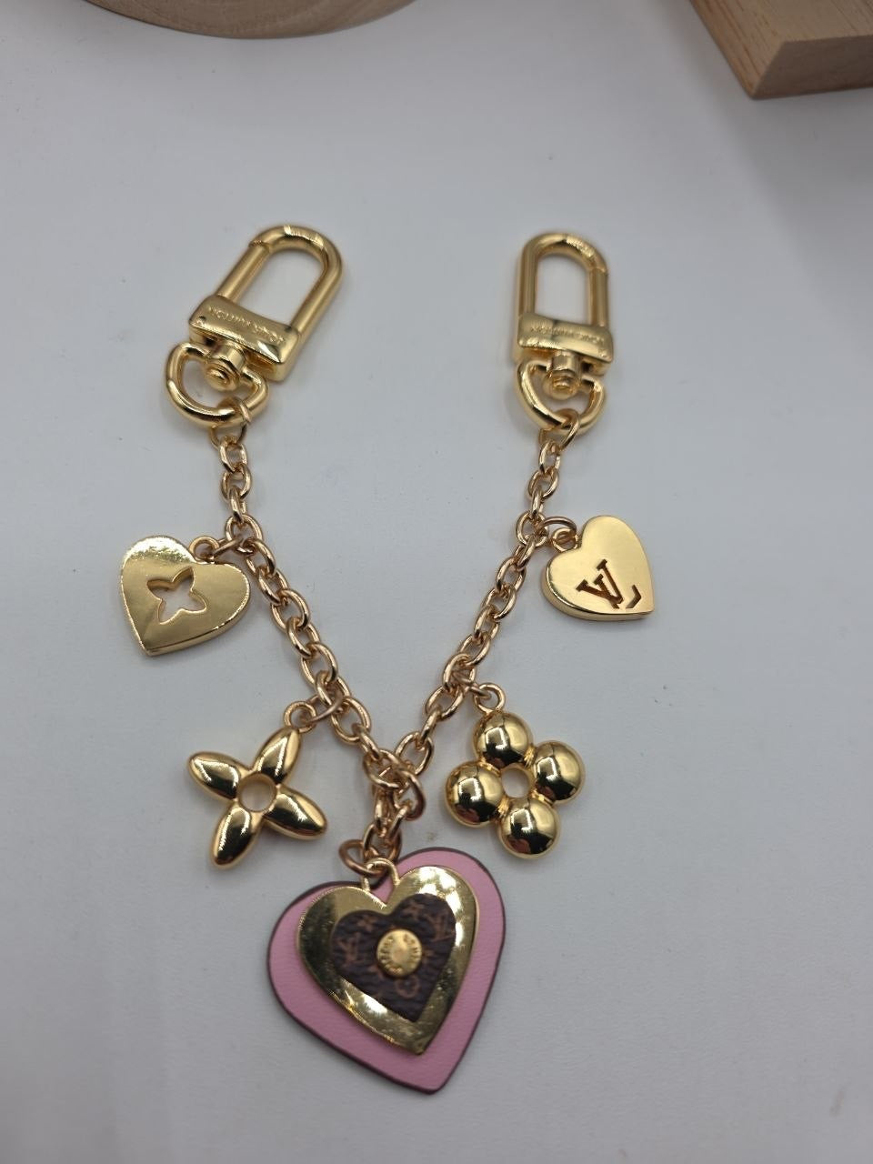 LV Heart Charm Bag Accessory