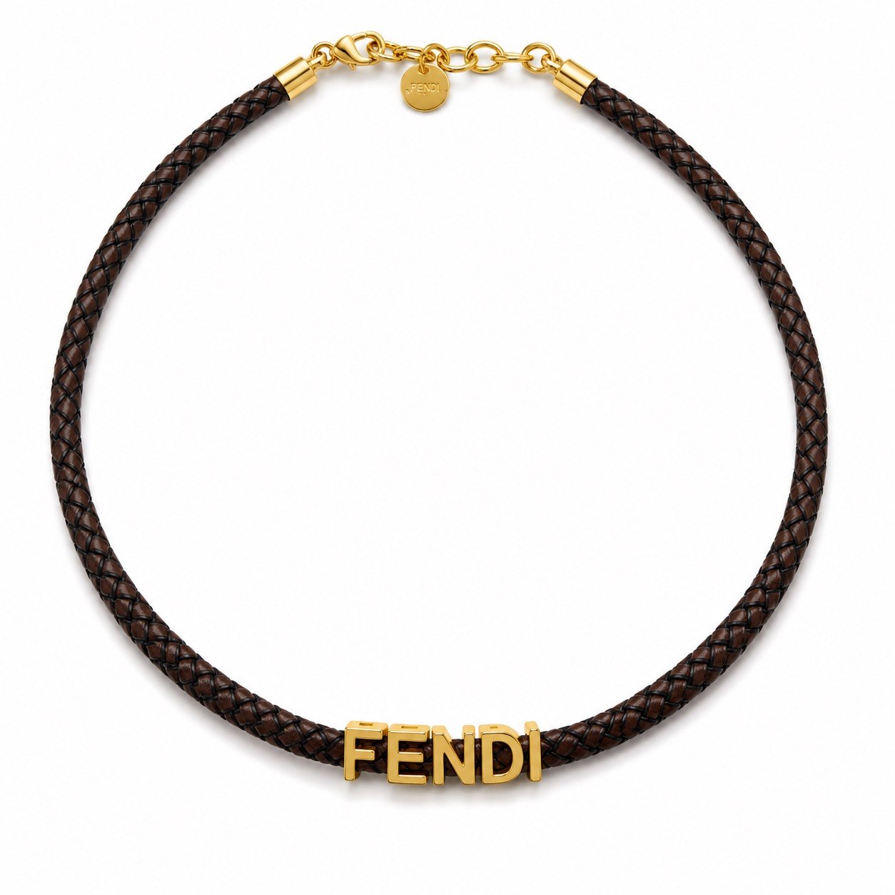 FF Braided Brown Necklace