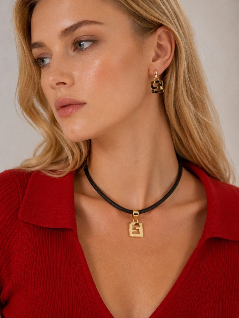 FF Black Cord Necklace