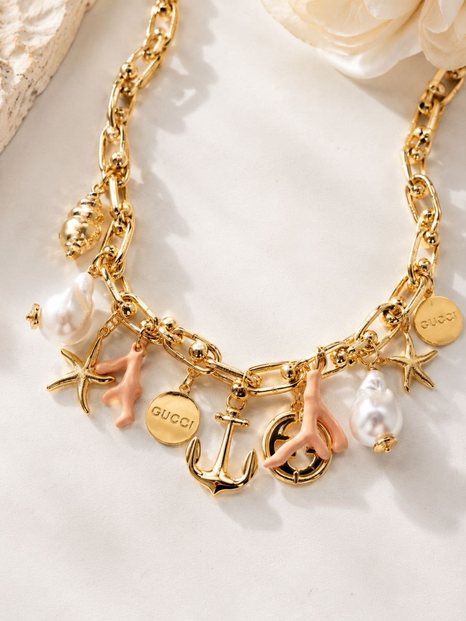 GG Ocean Charm Necklace