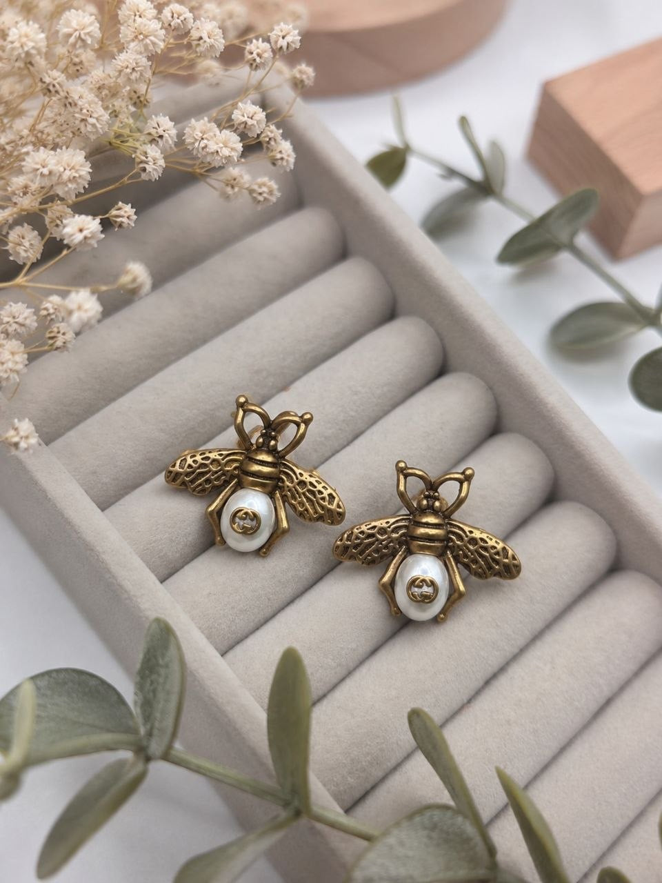 GG Bee Stud Earrings