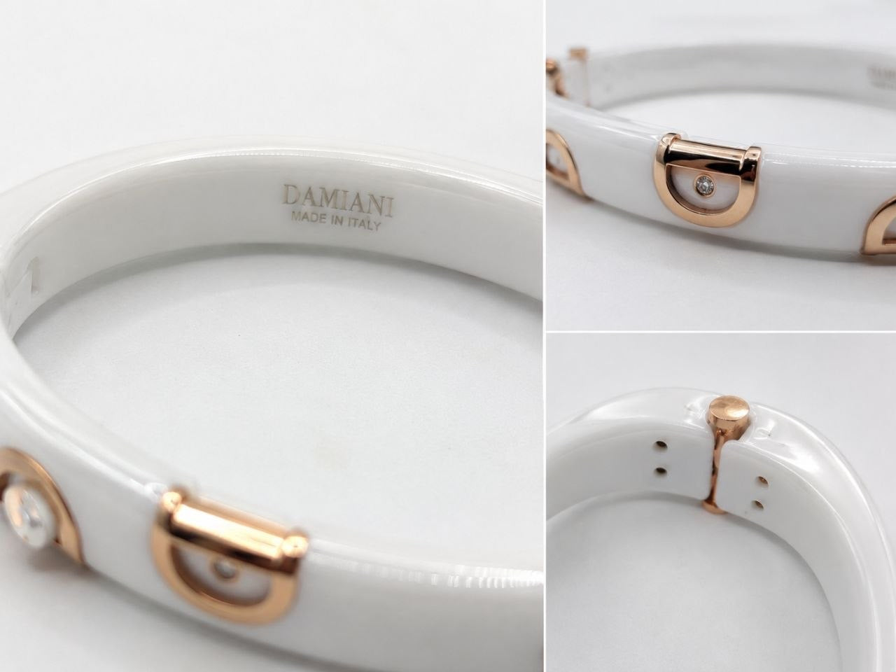 Damiani White Ceramic Bracelet