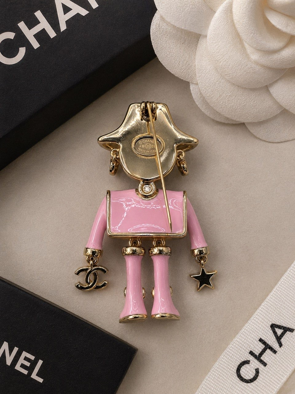 CC Pink Fashion Doll Brooch